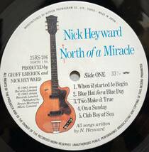 ニック・ヘイワード Nick Heyward/風のミラクル North Of A Miracle LP Haircut One Hundred 高橋幸宏_画像6