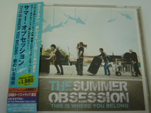 CD/The Summer Obsession/This is Where You Belong/帯付き/JAPAN盤/2006年盤/TOCP-66643/ 試聴検査済み