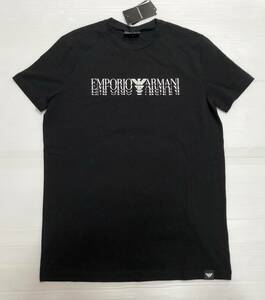 ☆新品☆Lサイズ【 アルマーニ 】オールシーズン着用可能！フロントプリント ジャージTシャツ 9243