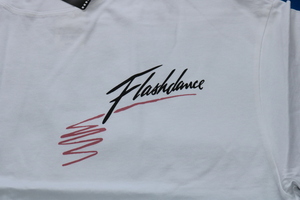 Flashdance　フラッシュダンス　白　Tシャツ　レディース　XL　新品 未使用 