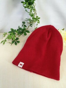 ◆シップス 日本製◆赤のニット帽◆JRフリー 小学生サイズ◆