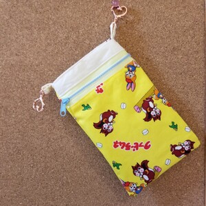 スマホポーチ ハンドメイド クッピーラムネ生地