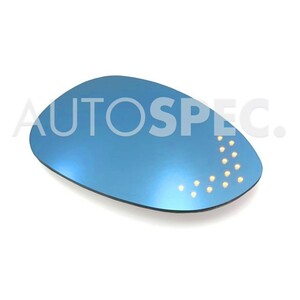 ABARTH 500 595 695 winker door mirror lens AutoStyle abarth wide view blue blue 