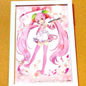 【送料無料】VOCALOID ボーカロイド ボカロ 初音 ミク 桜ミク　フレーム 額入り　A4 クリア ポスター