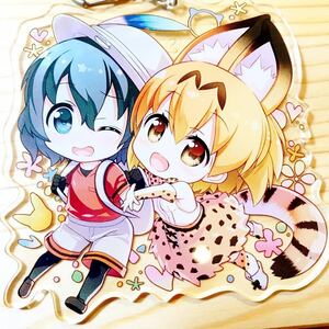 【送料無料】 けものフレンズ けもフレ サーバル かばん ジャンボ アクリル キーホルダー 約9.5×9cm 藤真 拓哉