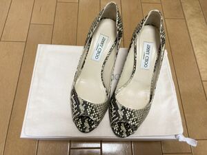 【美品】JIMMY CHOO (ジミーチュウ) パイソン　パンプス　36