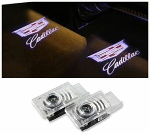 Cadillac キャデラック ロゴ LED プロジェクター ドア カーテシ ランプ SRX ATS XT5 XTS 純正交換タイプ マーク エンブレム ライト
