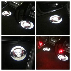 Jaguar ジャガー LED ロゴ プロジェクター ドア カーテシ ランプ Xタイプ XJ XK XKR 純正交換 タイプドア ライト アンダースポット マーク