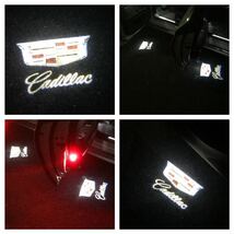 キャデラック LED ロゴ プロジェクター ドア カーテシ ランプ SRX ATS XT5 XTS 純正交換タイプ マーク ウェルカム ライト Cadillac_画像1