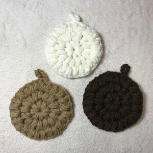 アクリルたわし 手編み ハンドメイド エコたわし 抗菌防臭