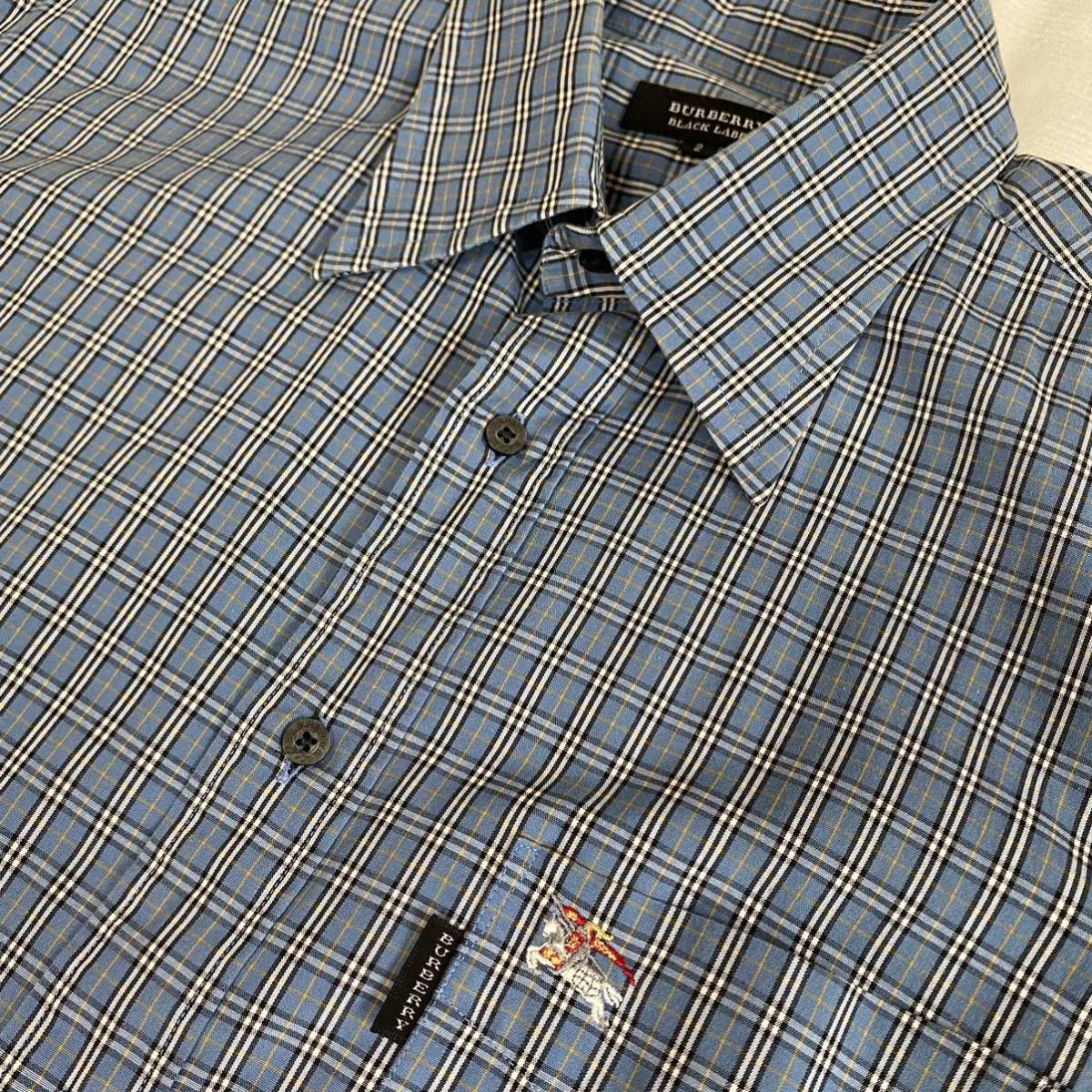 柔らかな質感の バーバリー 【新品タグ付・完売品】 半袖Tシャツ ブラックレーベルクレストブリッジ BURBERRY ブラックレーベル M クレストブリッジ チェック柄 Tシャツ BLACK ブラックレーベル クレストブリッジ◆ノバチェック Vネックカットソー