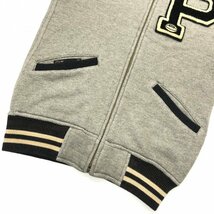 POLO RALPH LAUREN / Athletic Club Baseball Jacket ポロラルフローレン / オーセンティック ベースボールジャケット グレー ブラック XS_画像4