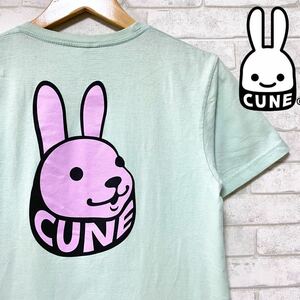 CUNE キューン 美色 ウサギ ビッグプリント Tシャツ