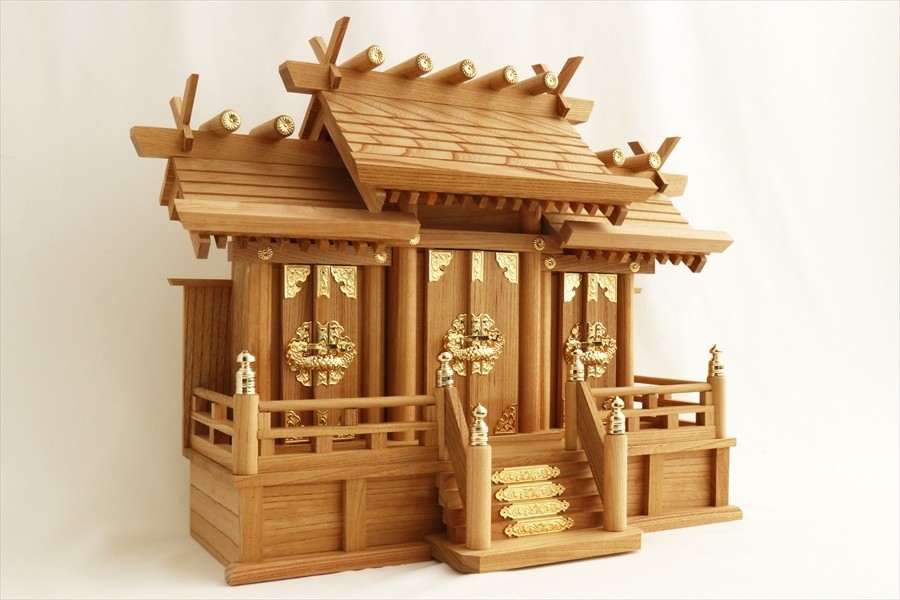 まごころ堂 特価 展示品特価の神棚 本欅 三社 5815 (2025年最新 まごころ堂 特価 展示品特価の神棚 本欅 三社 5815 (2025年最新