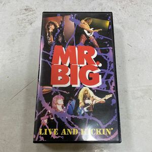 VHS ビデオ　倉庫保管品　経年劣化ありMR.BIG ミスタービッグ　ライヴ・アンド・キッチン　BURRN ライナー付　AMVY-8045