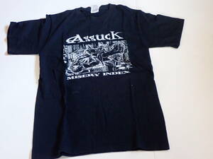 ASSUCK Tシャツ GISM NAPALM DEATH TERRORIZER DISCORDANCE AXIS 324 Grindcore Death Metal グラインドコア デスメタル