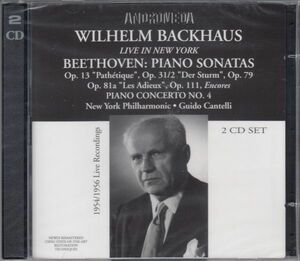 [2CD/Andromeda]ベートーヴェン:ピアノ協奏曲第4番ト長調Op.58他/W.バックハウス(p)&G.カンテッリ&ニューヨーク・フィルハーモニック 1956