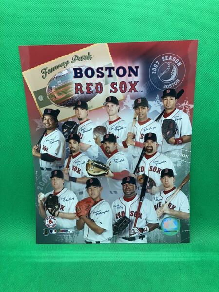 《最終値下》【MLB】９　２００７年 レッドソックス １２選手 松坂大輔 大判写真 ８×１０（約２５．５×約２０センチ）MATSUZAKA photo