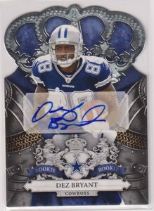 NFL DEZ BRYANT AUTO 2010 PANINI Crown Royale Autograph FOOTBALL Signature Rookie Card /299 枚限定 デズ・ブライアント 直筆 サイン