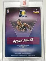 NBA REGGIE MILLER AUTO 2018-19 PANINI REVOLUTION BASKETBALL Autograph PACERS レジー・ミラー 直書き 直筆 サイン オート 封印シール_画像2