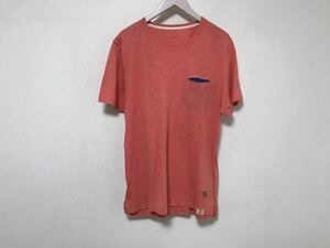 美品本物ポールスミスPAULSMITHコットンポケット半袖Tシャツ旅行トラベルメンズピンクL