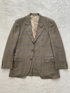 イタリア製 MITSUMINE size46 カシミヤ混 ウールジャケット E.THOMAS 秋冬 グレンチェック 千鳥格子 ミツミネ カシミア混