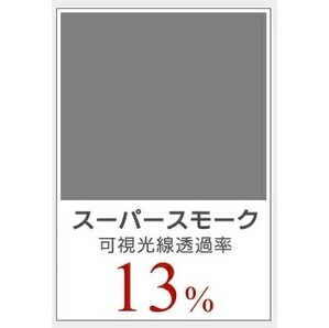 スーパースモーク13％ 簡単ハードコートフィルム アルファード ANH20W・ANH25W・GGH20W・GGH25W・ATH20W リヤセット カーフィルムの画像5