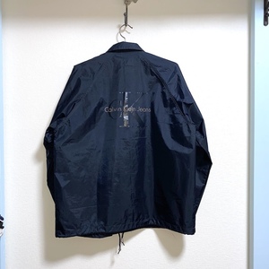 [ free shipping ]90s CK Calvin Klein Jeans coach jacket vintage old clothes CK Logo 