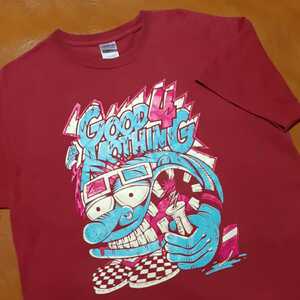 GOOD 4 NOTHING グッドフォーナッシング プリント Tシャツ エンジ Lサイズ GILDAN製 G4N