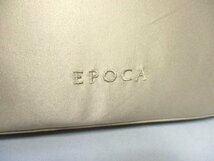 【N850】EPOCA/エポカ◇2way ハンドバッグ　ベージュ　リボン　クラッチバッグ　W30cm_画像6
