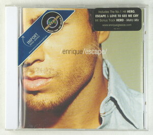 Enrique Iglesias エンリケ・イグレシアス ”Escape エスケイプ” スペインのシンガーソングライター 輸入盤 中古CD