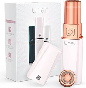 【2021夏最新改良版】Uner レディースシェーバー 女性 女性用シェーバー チクチクしない 回転式 USB充電式 刃水洗い