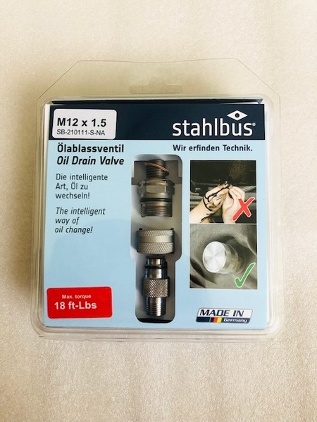 ドゥカティ用　STAHLBUS エンジンオイル簡易交換ドレインボルト　(M12x1.5)