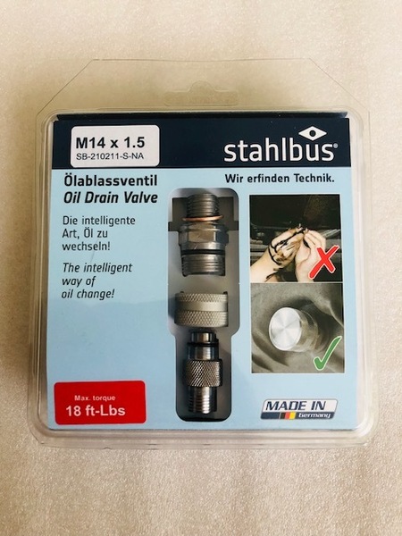 ドゥカティ用　STAHLBUS エンジンオイル簡易交換ドレインボルト　(M14x1.5)