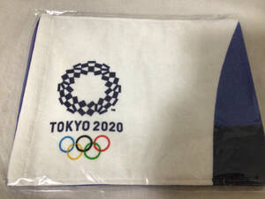 東京 2020 オリンピック エンブレム マフラー タオル 藍 白 約20×100cm 送140