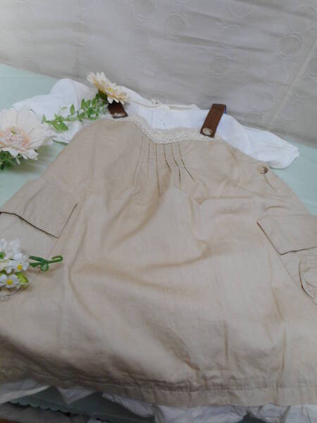 子供服Ⅱ ジャンバースカート&オーバーブラウス 女児 在庫品