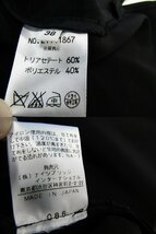 k4857：オールドイングランドOLD ENGLANDレギュラーカラーシャツジャケット38フォーマル黒/日本製：35_画像8