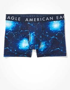 * 1点のみ * AE アメリカンイーグル ボクサーブリーフ トランス AEO Lightning Warp 4.5" Classic Boxer Brief L / Blue *