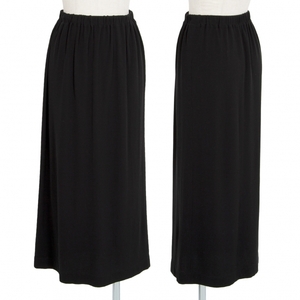  Jurgen Lehl JURGEN LEHL cotton knitted skirt black M [ lady's ]