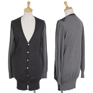  Toriko Comme des Garcons tricot COMME des GARCONS front switch bai color cardigan gray M rank [ lady's ]