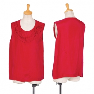  Comme des Garcons COMME des GARCONS cupra gya The - tape equipment ornament no sleeve tops red M rank [ lady's ]