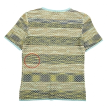 ミッソーニMISSONI デザイン編みニットTシャツ マルチ42 【レディース】_画像8