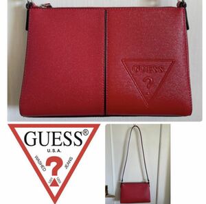 ゲス　ハンドバッグ ショルダーバッグGUESS 赤　バッグ