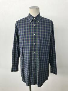 dunhill ダンヒル 伊製/正規品 メンズ チェック柄 長袖ボタンダウンシャツ 良品 size S/L