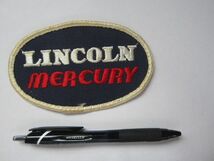 (中古)ビンテージ LINCOLN MERCURY リンカーン・マーキュリー ロゴ ワッペン/ 刺繍 ステッカー 自動車 整備 レーシング F1 ステッカー 85_画像8