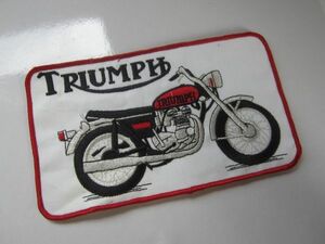 [ largish ] Vintage Triumphto Lynn p Triumph motorcycle bike racing Logo badge / embroidery racing automobile maintenance B02