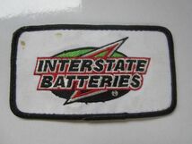 【中古品】ビンテージ INTERSTATE BATTRIES 企業 会社 ロゴ ワッペン/ 自動車 バイク オートバイ カー用品 整備 モーター系 88_画像3