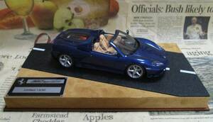 * super-rare out of print * world 30 pcs *BBR*1/24*Ferrari 360 Modena Spider metallic blue * Ferrari ≠MR