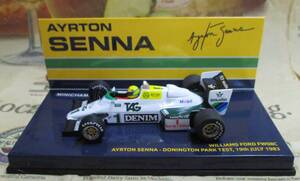 ★絶版*Minichamps PMA*1/43Williams Ford FW08C #1 - Donington Park Test*Ayrton Senna*セナ