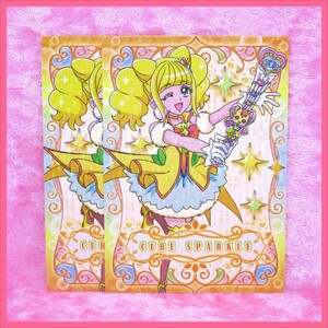 ヒーリングっどプリキュア キラキラトレーディングコレクション ★ 03 キュアスパークル ／ 2点 美品